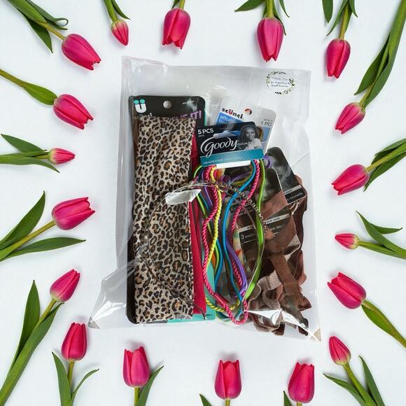 Hair Accessory Lot 20+ Headbands Floral Fabric Animal Print Bling Metal Stretch - Picture 4 of 4